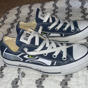 Seahawks Allstar Converse shoes. Sz 3/5